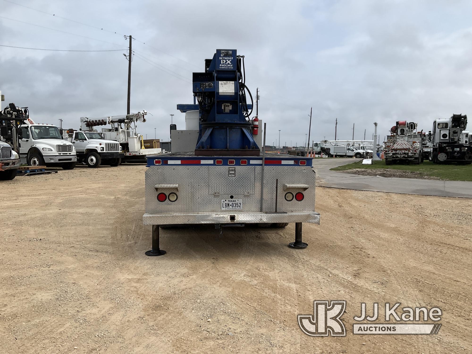 (Houston, TX) Skyhoist RX87, Hydraulic Truck Crane rear mounted on 2019 Kenworth T370 Flatbed Truck