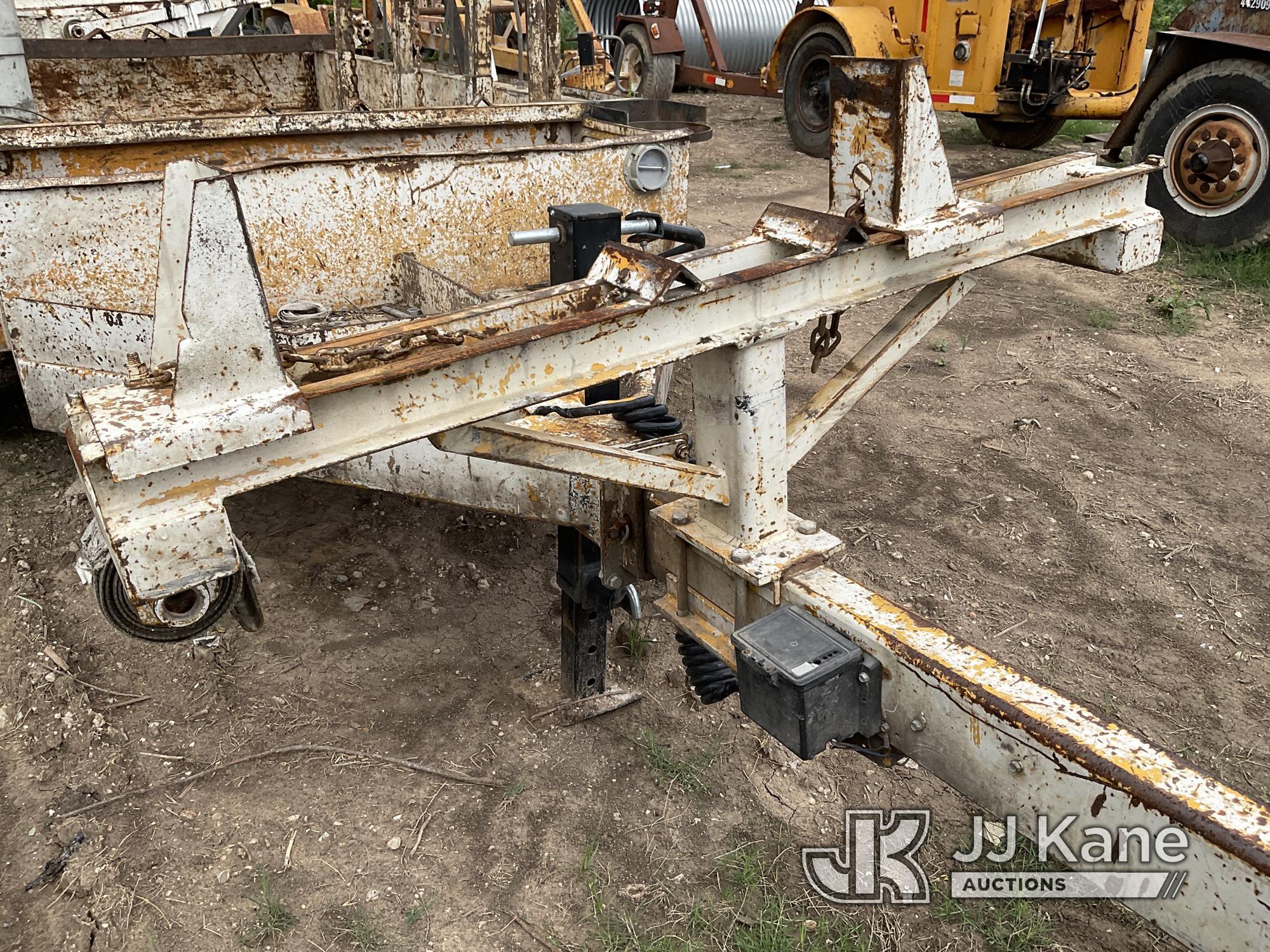 (Cypress, TX) 2000 Brooks Brothers T/A Pole/Material Trailer Stands & Rolls, Serial Plate Illegible