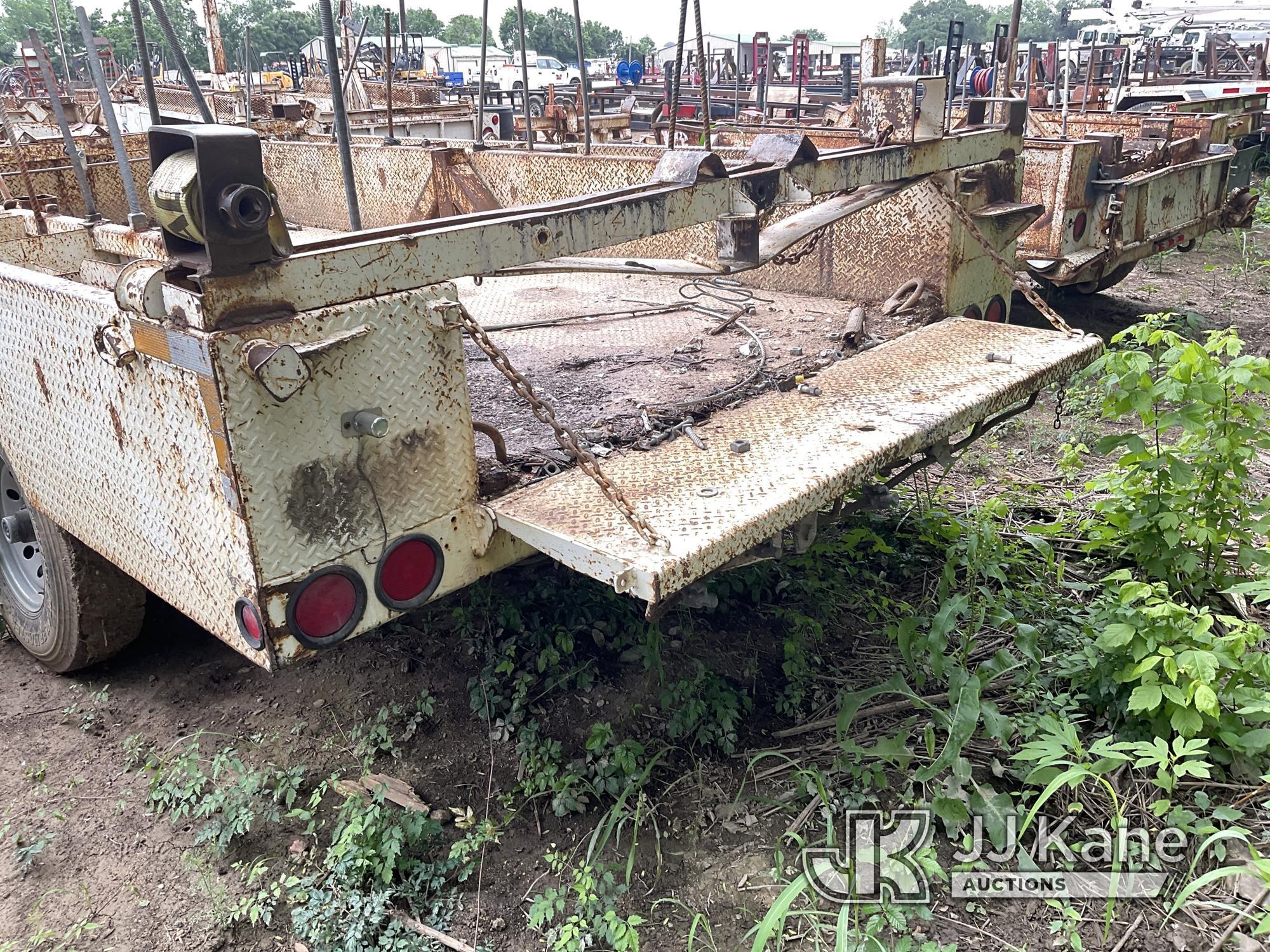 (Cypress, TX) 1994 Butler T/A Pole/Material Trailer Stands & Rolls) (Serial Plate Illegible