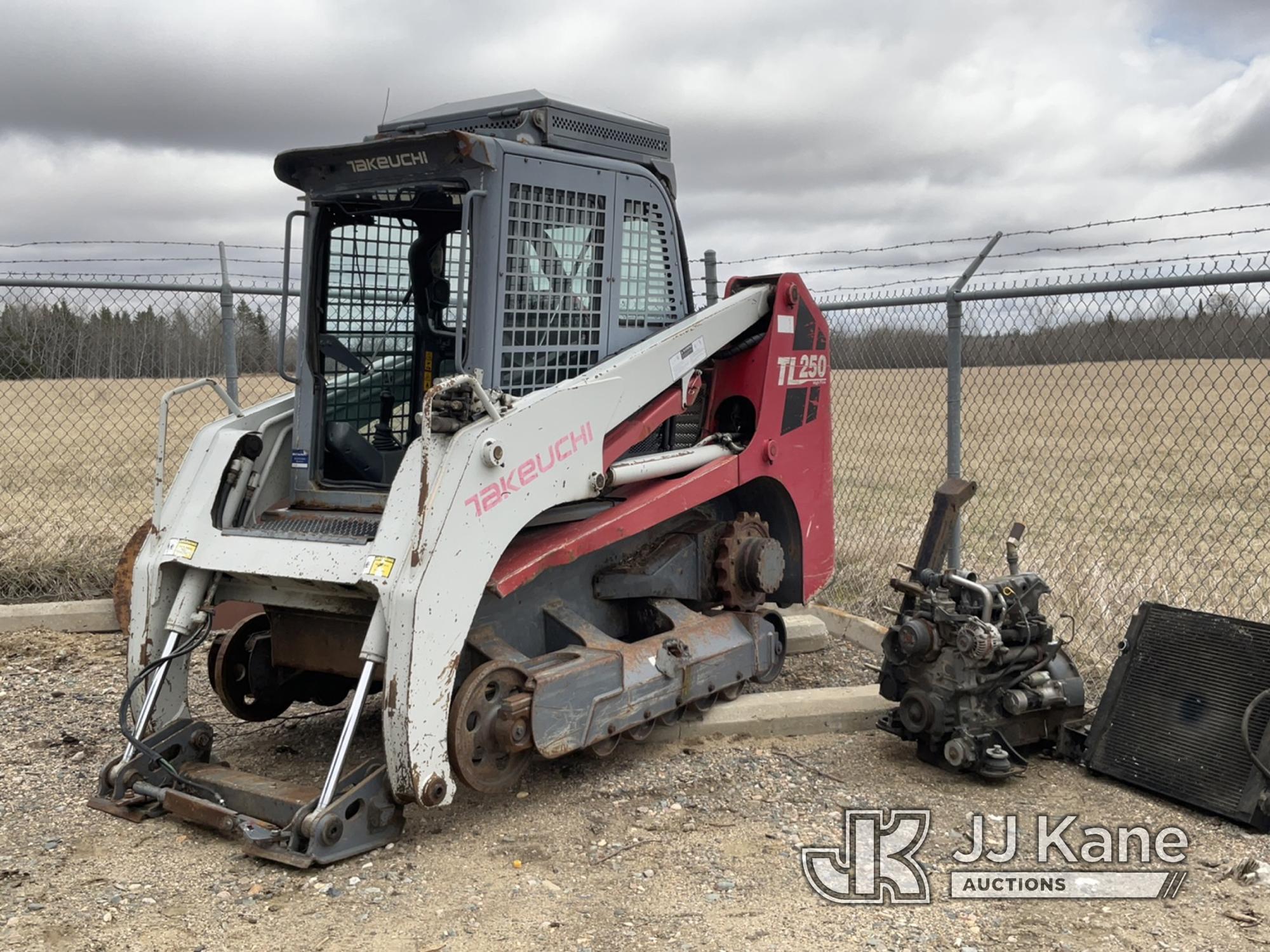 (Bagley, MN) 2010 Takeuchi TL250 Tracked Skid Steer Loader, Electrical Co-Op Owned Not Running, Cond