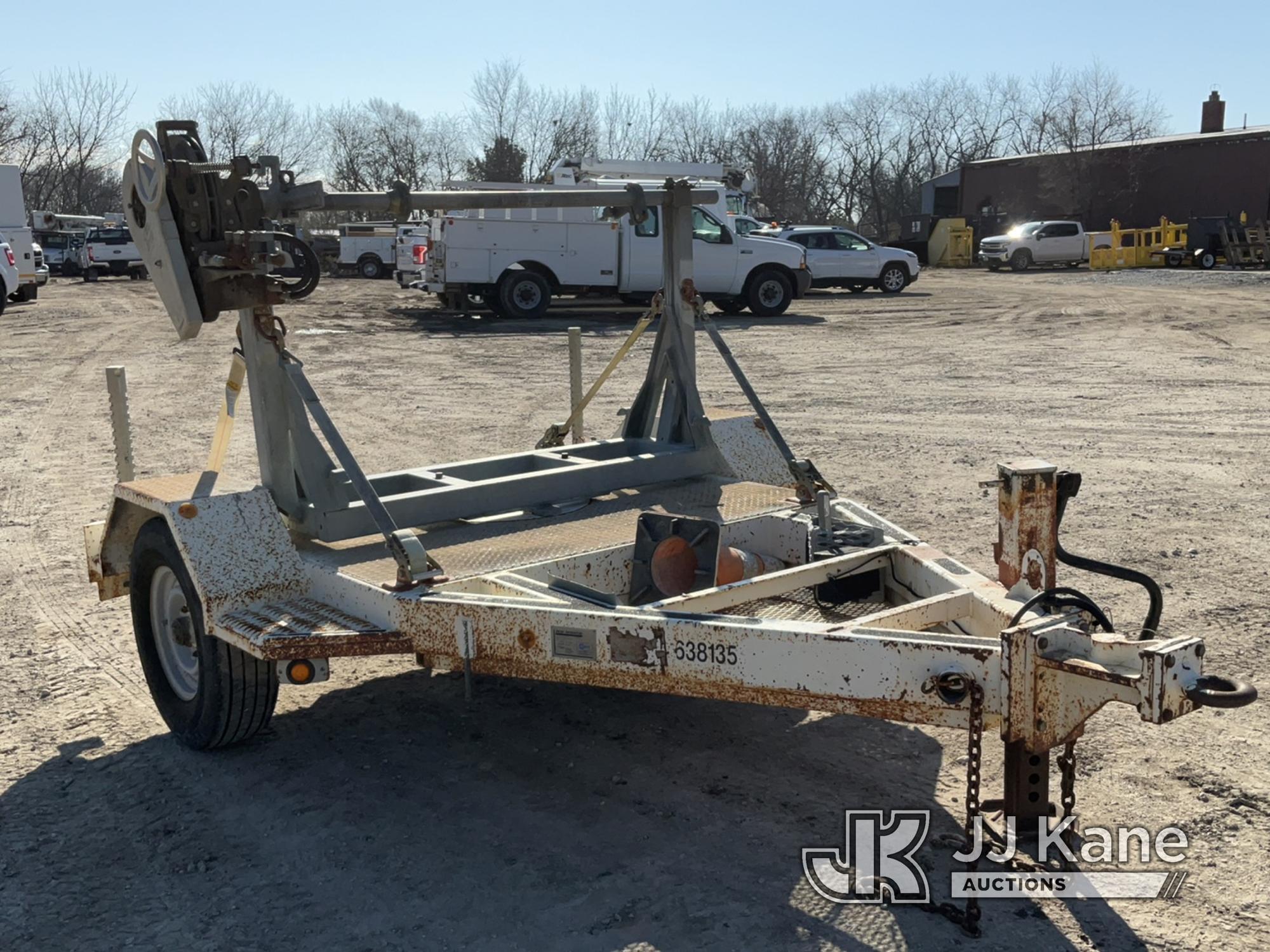 (Des Moines, IA) 1993 Sauber 1519 S/A Reel Trailer, Trailer 12ft 4in x 7ft 10in No Title
