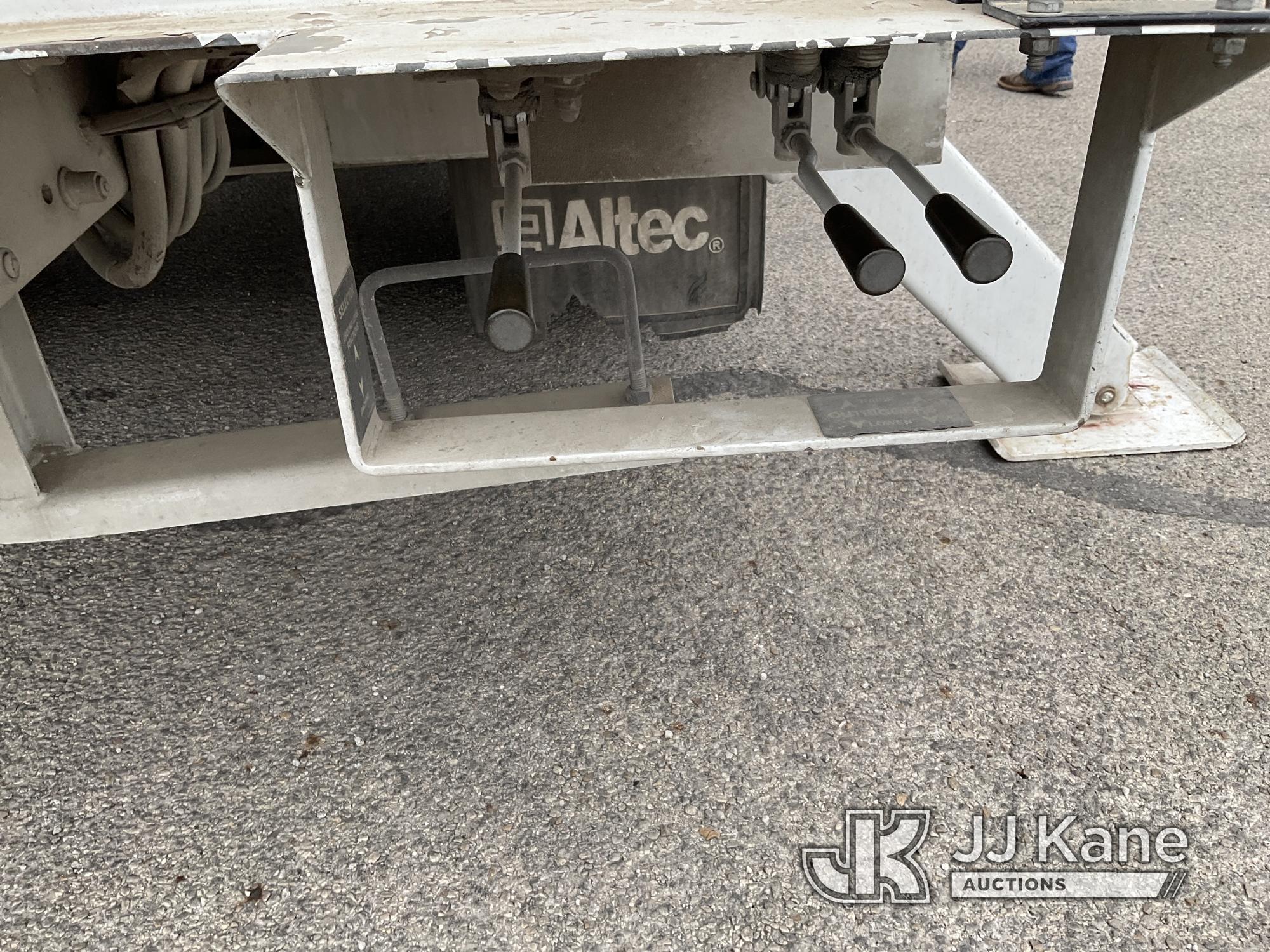 (Kerrville, TX) Altec AM55-MH, Over-Center Material Handling Bucket Truck rear mounted on 2013 Freig
