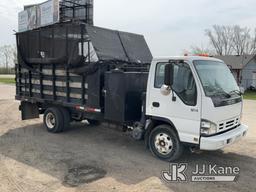 (South Beloit, IL) 2007 Isuzu NPR Dump Flatbed Truck Runs, Moves & Dump Operates