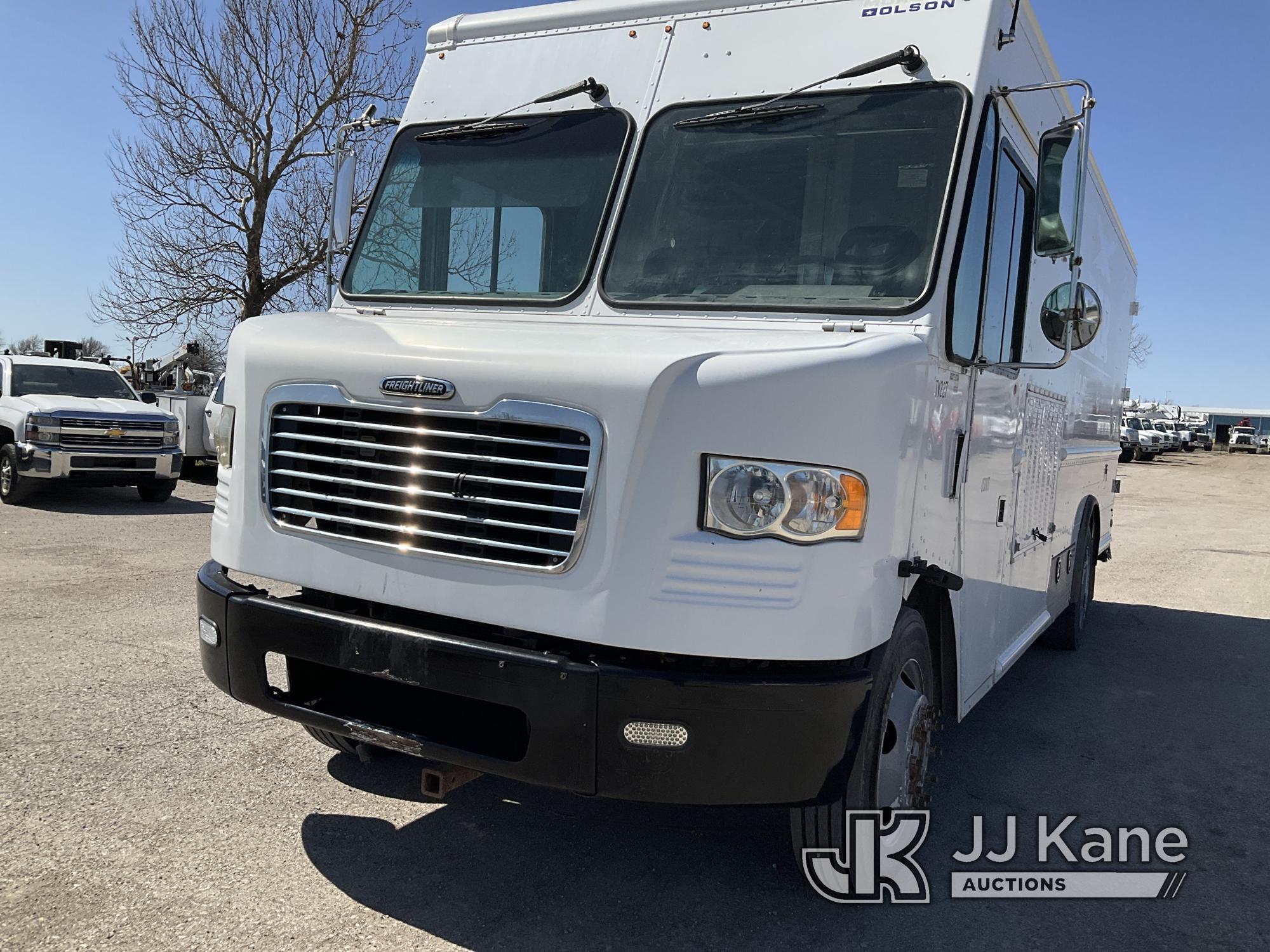 (Kansas City, MO) 2015 FREIGHTLINER MT45 Step Van Runs & Moves) (Jump to Start, Over Drive Is Out