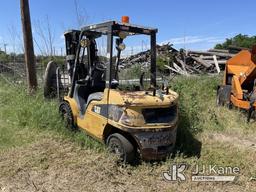 (San Antonio, TX) 2008 Caterpillar P60002 Solid Tired Forklift Not Running, Condition Unknown