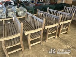 (Newport Beach, CA) 4 Used Teak 6ft long Park Bench from Balboa Island Contact Jimmy Villa for previ