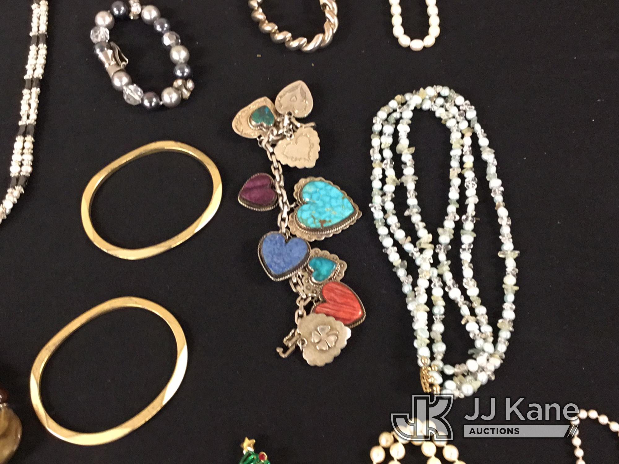 (Jurupa Valley, CA) Bracelets | necklaces | pins | possibly costume jewelry | authenticity unknown (