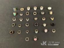 (Jurupa Valley, CA) Rings | possibly costume jewelry | authenticity unknown (Used ) NOTE: This unit