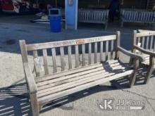1 Used Teak 6ft long Park Bench from Balboa Island Contact Jimmy Villa for preview location and time