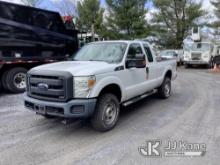 2014 Ford F250 4x4 Extended-Cab Pickup Truck Runs & Moves, Check Engine Light On, Traction Light On,
