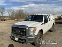 2015 Ford F250 4x4 Extended-Cab Pickup Truck Runs & Moves) (Check Engine Light On, Rust/Body Damage
