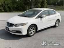 2013 Honda Civic 4-Door Sedan CNG Only) (Runs & Moves, Out Fuel/CNG, Body & Rust Damage, Must Tow
