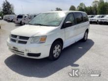 2009 Dodge Grand Caravan SE Mini Passenger Van Runs & Moves, Airbag Light On, Rust & Body Damage