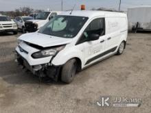 2018 Ford Transit Connect Mini Cargo Van Wrecked, Airbags Deployed, Runs & Moves, Airbag Light On, S