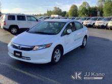 2012 Honda Civic 4-Door Sedan CNG Only) (Runs & Moves, Body & Rust Damage, Must Tow) (Inspection and