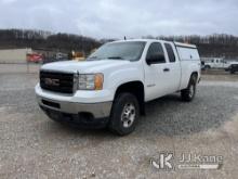 2012 GMC Sierra 2500HD 4x4 Extended-Cab Pickup Truck Title Delay) (Runs & Moves, Jump To Start, Rust