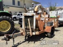 2000 Bandit 250 Chipper (12in Drum) Not Running, Condition Unknown, Turnsover, Rust & Body Damage, H