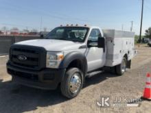 2012 Ford F450 Service Truck Runs, Moves, Seller States: Rebuilt Engine At 55,253 Miles