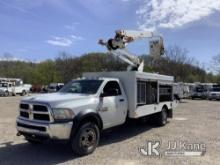 Altec AT248F, Articulating & Telescopic Bucket center mounted on 2015 DODGE RAM 5500 Enclosed Servic
