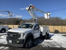 ETI ETC35SNT, Articulating & Telescopic Non-Insulated Bucket Truck mounted behind cab on 2021 Ford F
