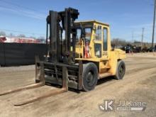 1989 TCM FD100Z Rubber Tired Forklift Runs, Moves, Operates