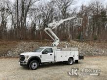 Duralift DCP-36TC, Articulating & Telescopic Non-Insulated Cable Placing Bucket Truck mounted behind