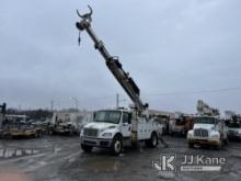 Altec DC47TR, Digger Derrick rear mounted on 2018 Freightliner M2 106 Utility Truck Runs, Moves & Up