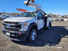 ETI ETC35SNT, Articulating & Telescopic Non-Insulated Bucket Truck mounted behind cab on 2021 Ford F