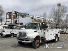 Altec A-T40C, Telescopic Non-Insulated Cable Placing Bucket Truck center mounted on 2009 Internation
