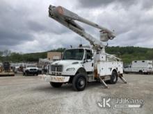 Altec AM55-MH, Over-Center Material Handling Bucket rear mounted on 2009 Freightliner M2 106 4x4 Uti