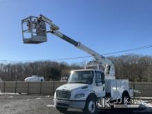 Posi Plus 800-40, Telescopic Non-Insulated Cable Placing Bucket Truck center mounted on 2018 Freight