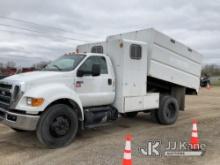 2013 Ford F750 Chipper Dump Truck Runs, Moves, Dump Operates, ABS Light, Check Engine Light, Jump to
