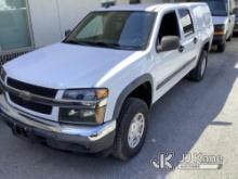 2008 Chevrolet Colorado Crew-Cab Pickup Truck Runs & Moves, Rust & Body Damage