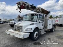Altec DM45-TR, Digger Derrick rear mounted on 2007 Freightliner M2 106 Flatbed/Utility Truck Runs Mo