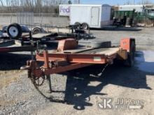 2002 Ditch Witch S8B Trailer Bad Axle, Wheel Off, Not Roadworthy
