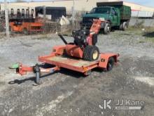 2010 Ditch Witch 100SX Walk Behind Cable Plow No Title for Trailer) Not Running, Condition Unknown, 