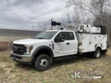 2019 Ford F550 Extended-Cab Mechanics Service Truck Runs & Moves, PTO Issue, Crane & Air Compressor 