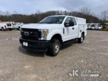 2017 Ford F250 4x4 Extended-Cab Enclosed Service Truck Runs & Moves, Check Engine Light On, Rust & B