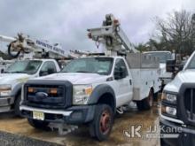 Altec AT235, Articulating & Telescopic Non-Insulated Bucket Truck mounted behind cab on 2014 Ford F4