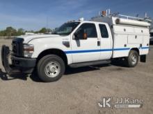 2010 Ford F350 4x4 Extended-Cab Enclosed Service Truck Runs & Moves, Check Engine Light On, Body & R