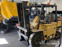 Cat 494R Solid Tired Forklift Runs & Operates, Located at building 1) (Inspection and Removal BY APP