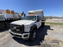 2011 Ford F550 4x4 Dump Truck Runs, no transfer case, does not move, no trans, check engine light on