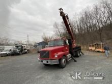 Altec D845-BR, Digger Derrick rear mounted on 2000 Volvo WG 6x4 Flatbed/Utility Truck runs, moves, b