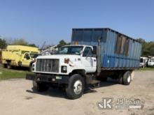 1999 GMC C7500 Dump Debris Truck Runs & Moves, Dump Not Operating, Dump Frame Twisted, Dump Frame Ro
