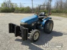 New Holland TC33D Utility Tractor Runs & Moves) (Bad Battery