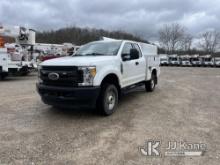 2017 Ford F250 4x4 Extended-Cab Enclosed Service Truck Runs & Moves, Passenger Side Mirror Housing D