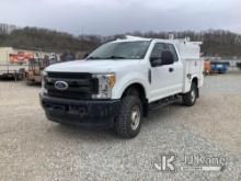 2017 Ford F250 4x4 Enclosed Service Truck Runs & Moves, Rust Damage
