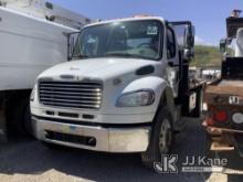 2014 Freightliner M2 106 Flatbed Truck Not Running, Condition Unknown, Engine Disassembled, Rust Dam