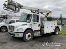 Altec T40P, Non-Insulated Cable Placing Bucket Truck center mounted on 2016 Freightliner M2 106 Util