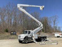 Altec A77-TE93, Articulating & Telescopic Material Handling Bucket Truck rear mounted on 2016 Freigh